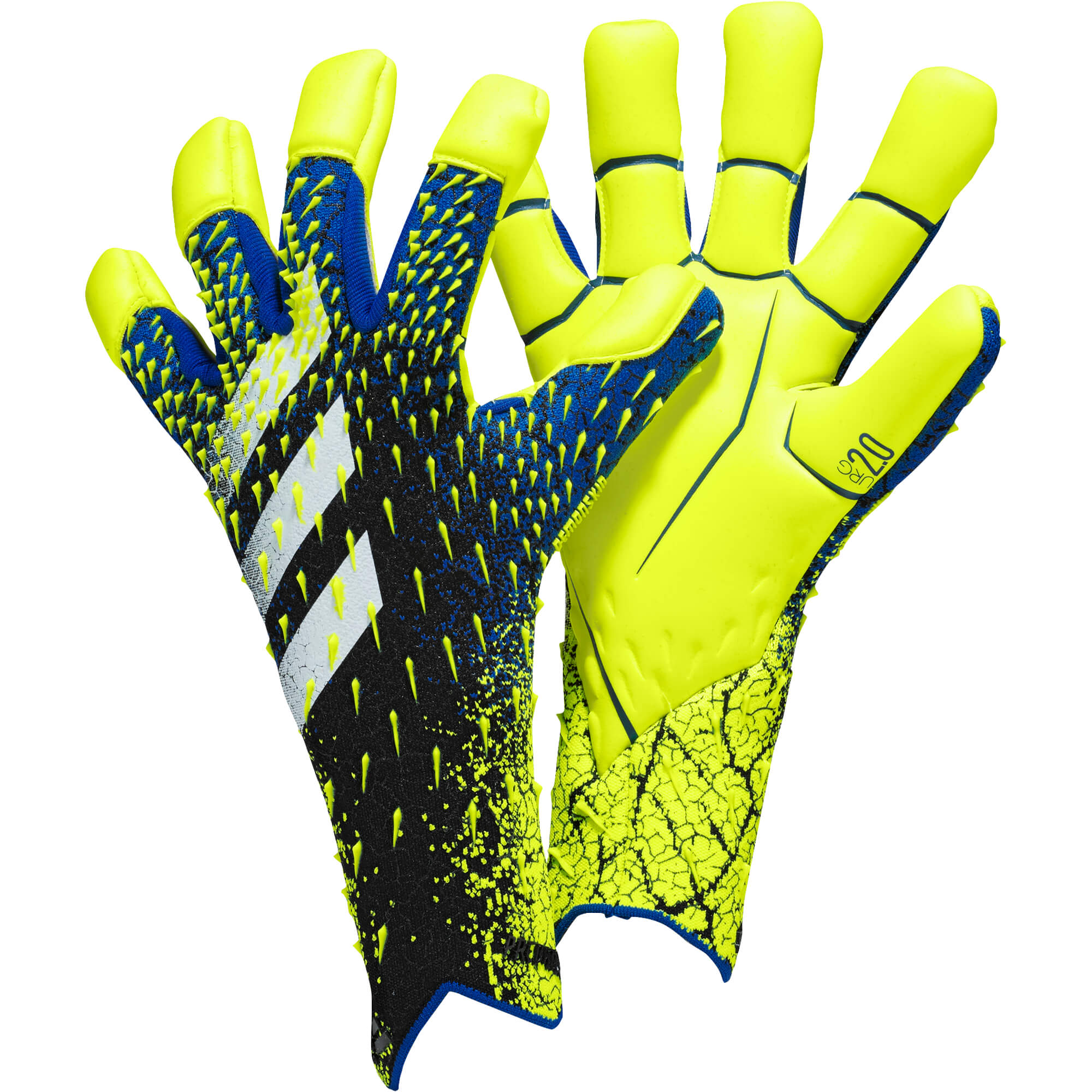 verraad Ontoegankelijk lever Adidas Predator GL Pro Hybrid Blue Solar Yellow Handschoenen Kopen?