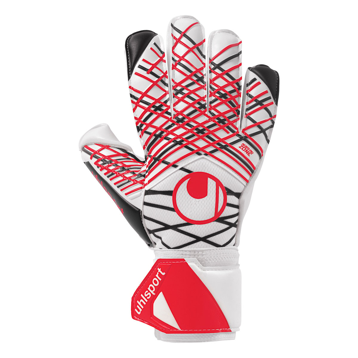 Uhlsport Absolutgrip White Black Red 2025 - Keepershandschoenen - Maat 10