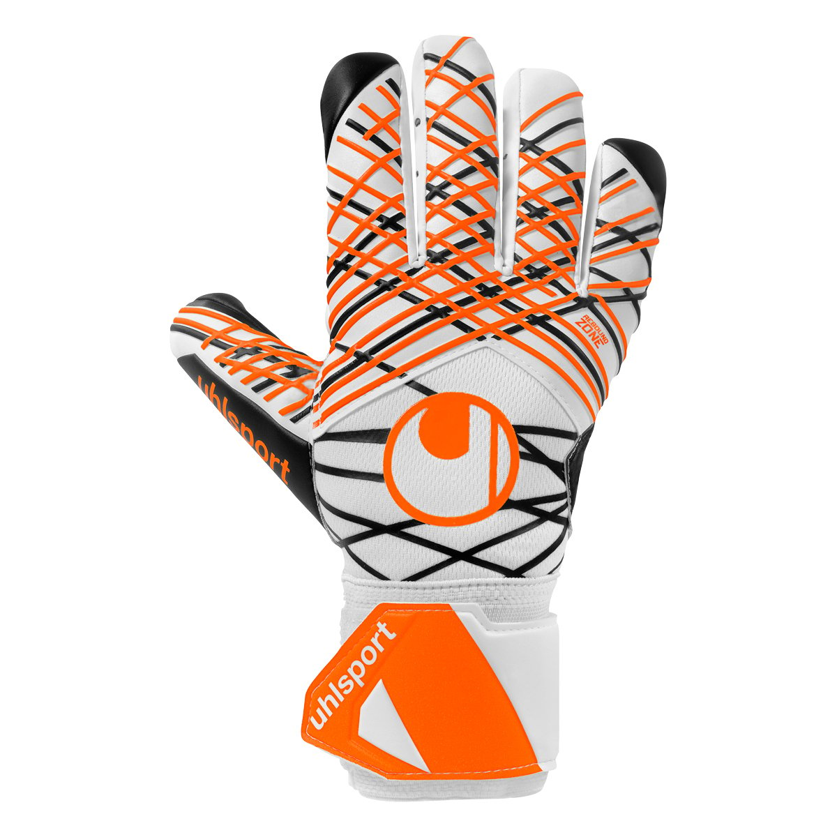 Uhlsport Soft HN Comp White Black Fluo Orange - Keepershandschoenen - Maat 10