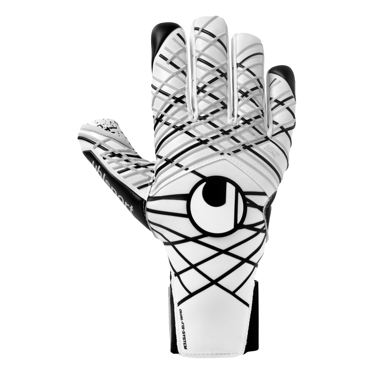 Uhlsport Supergrip+ HN White Black - Keepershandschoenen - Maat 10